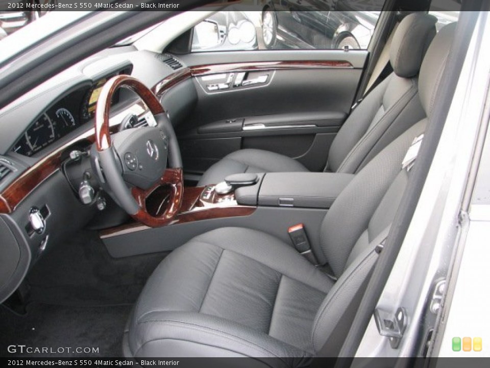 Black Interior Photo for the 2012 Mercedes-Benz S 550 4Matic Sedan #59700505