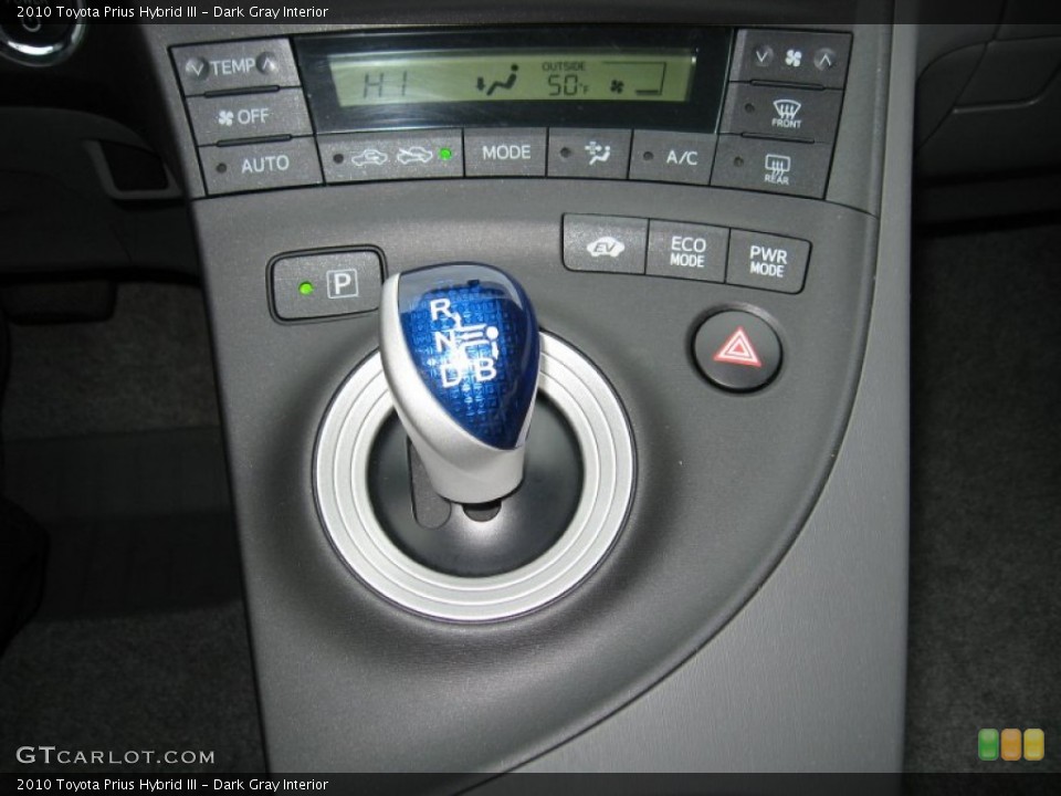 Dark Gray Interior Transmission for the 2010 Toyota Prius Hybrid III #59701010