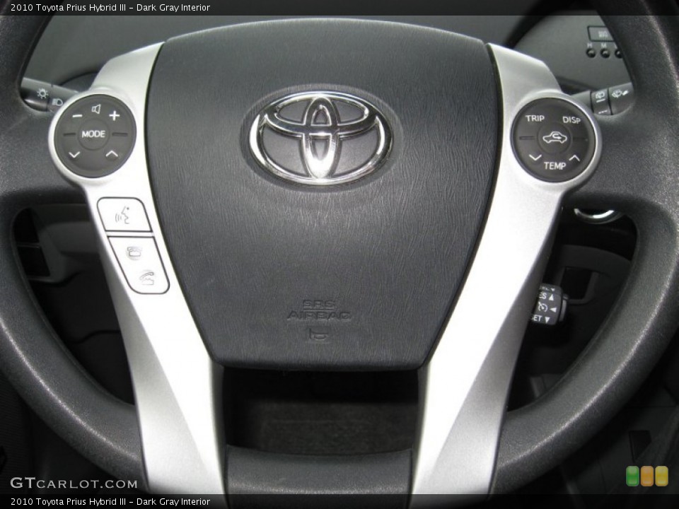 Dark Gray Interior Steering Wheel for the 2010 Toyota Prius Hybrid III #59701020