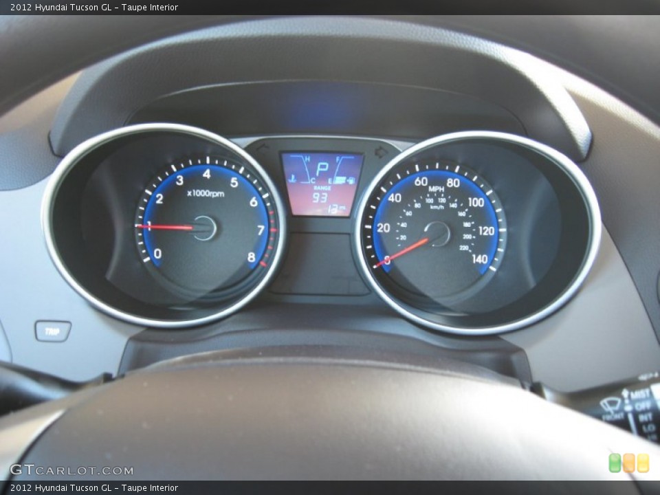 Taupe Interior Gauges for the 2012 Hyundai Tucson GL #59702028