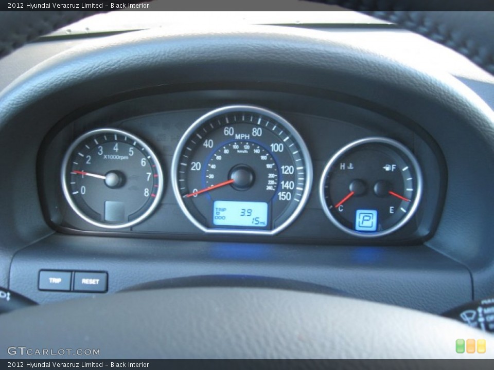 Black Interior Gauges for the 2012 Hyundai Veracruz Limited #59702292