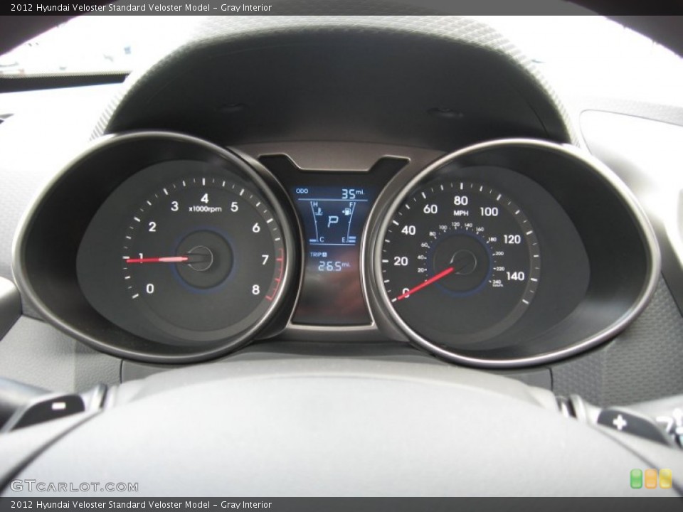 Gray Interior Gauges for the 2012 Hyundai Veloster  #59702553