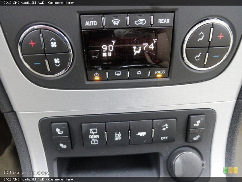 Cashmere Interior Controls for the 2012 GMC Acadia SLT AWD #59703900