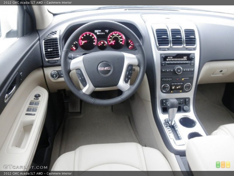 Cashmere Interior Dashboard for the 2012 GMC Acadia SLT AWD #59703940