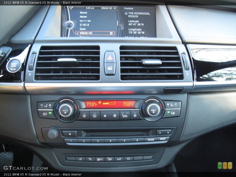 Black Interior Controls for the 2012 BMW X5 M  #59704003