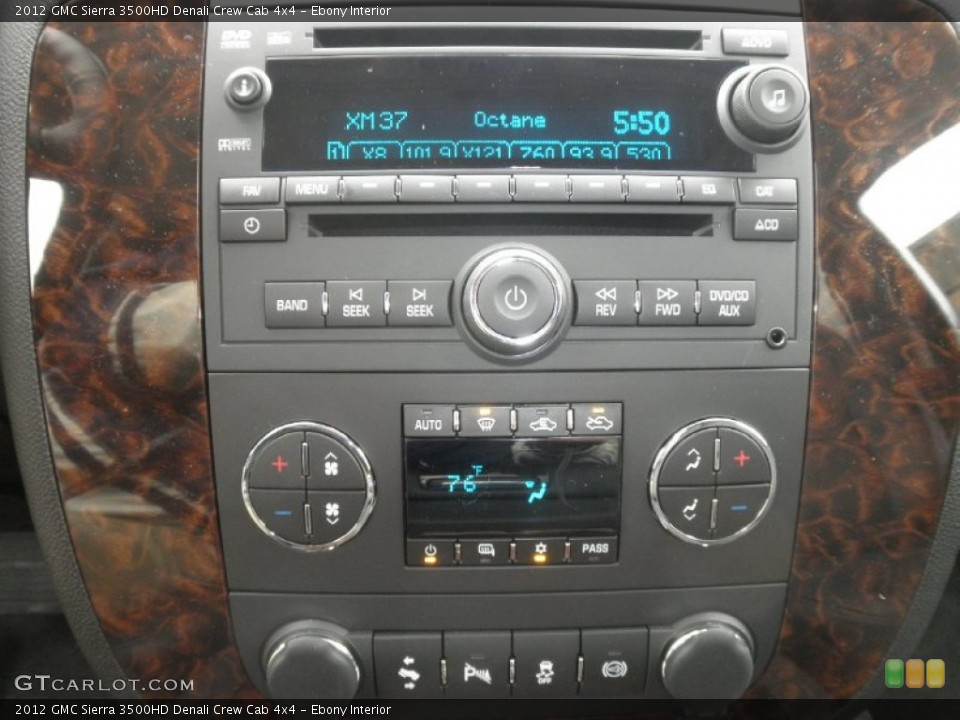 Ebony Interior Controls for the 2012 GMC Sierra 3500HD Denali Crew Cab 4x4 #59704075
