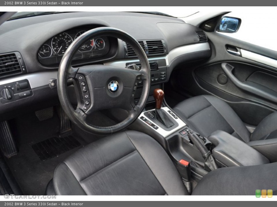 Black Interior Prime Interior for the 2002 BMW 3 Series 330i Sedan #59704728