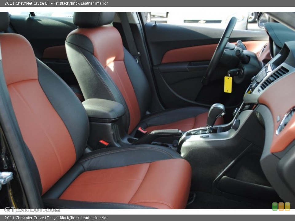 Jet Black/Brick Leather Interior Photo for the 2011 Chevrolet Cruze LT #59704791
