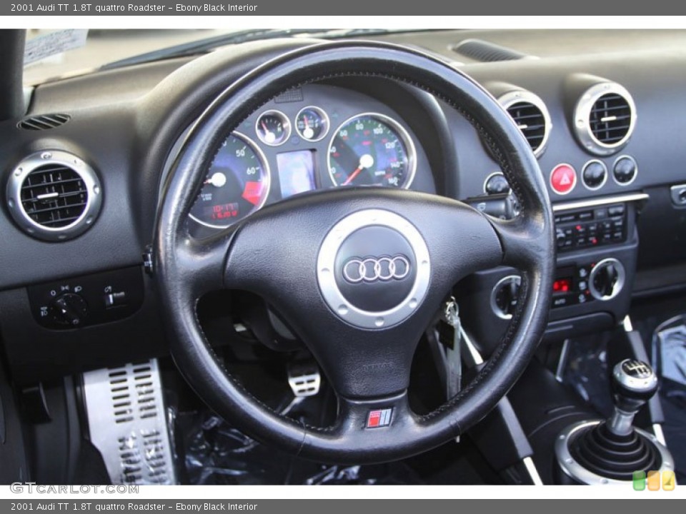 Ebony Black Interior Steering Wheel for the 2001 Audi TT 1.8T quattro Roadster #59705055