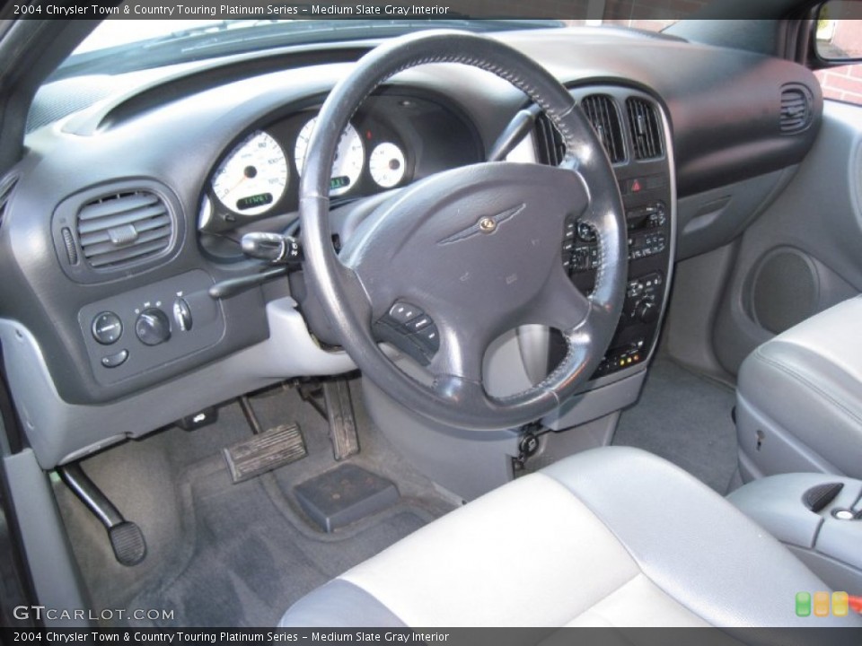 Medium Slate Gray Interior Dashboard for the 2004 Chrysler Town & Country Touring Platinum Series #59705496
