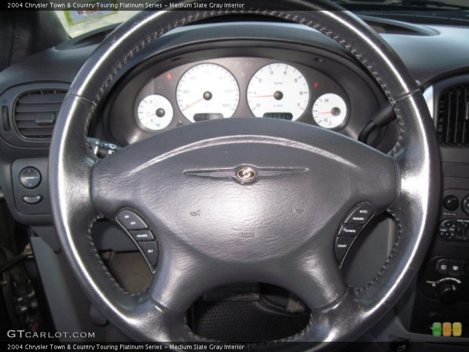 Medium Slate Gray Interior Steering Wheel for the 2004 Chrysler Town & Country Touring Platinum Series #59705577