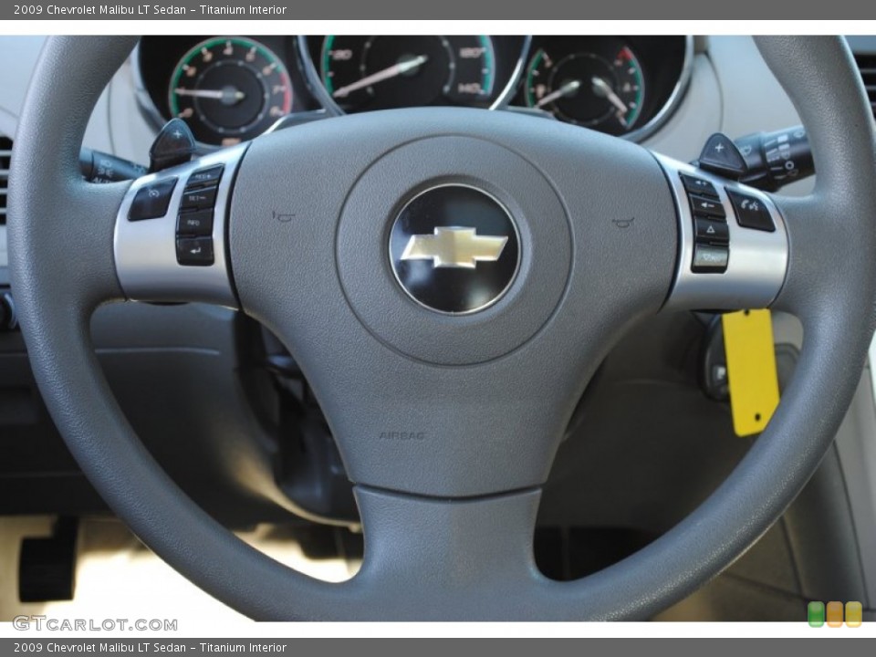 Titanium Interior Steering Wheel for the 2009 Chevrolet Malibu LT Sedan #59706408