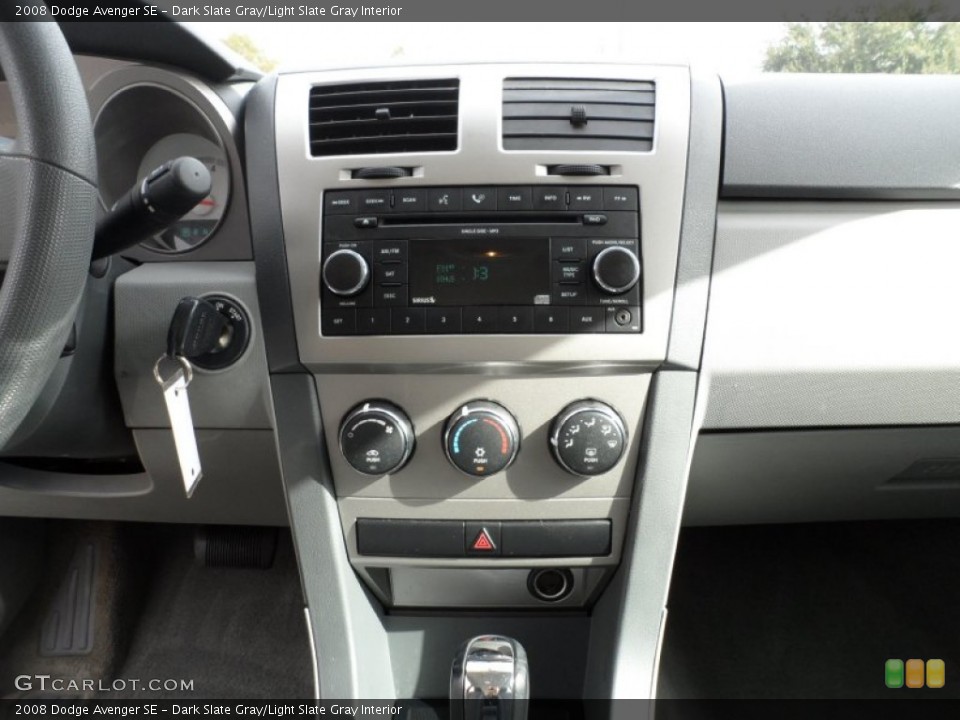 Dark Slate Gray/Light Slate Gray Interior Controls for the 2008 Dodge Avenger SE #59709138