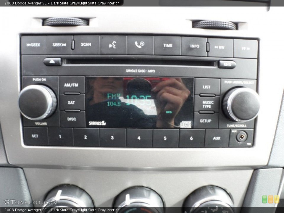 Dark Slate Gray/Light Slate Gray Interior Audio System for the 2008 Dodge Avenger SE #59709147