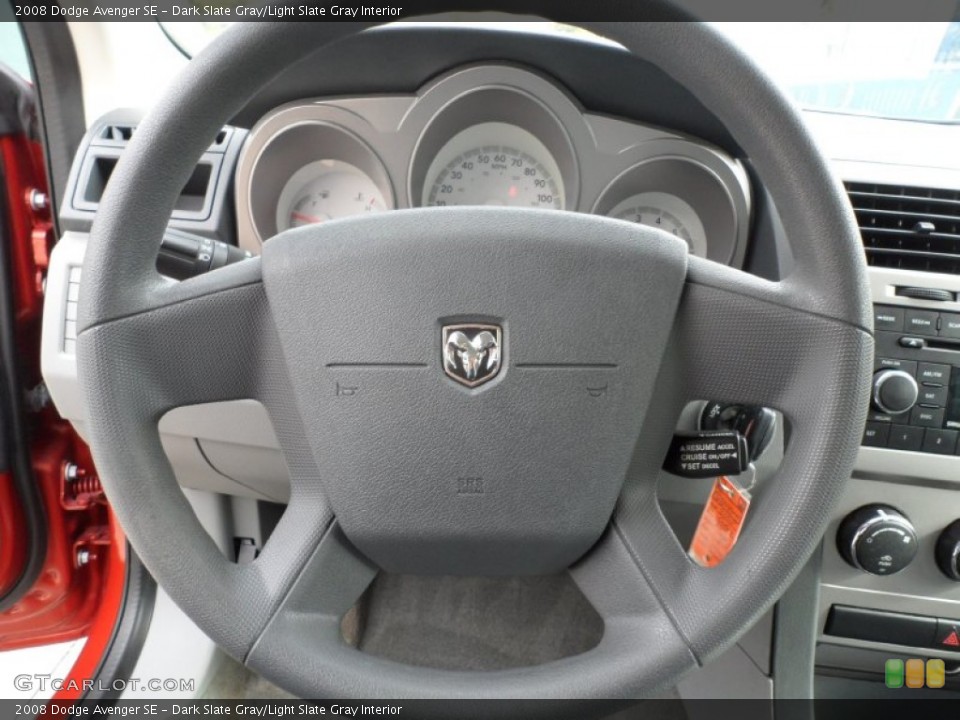 Dark Slate Gray/Light Slate Gray Interior Steering Wheel for the 2008 Dodge Avenger SE #59709174