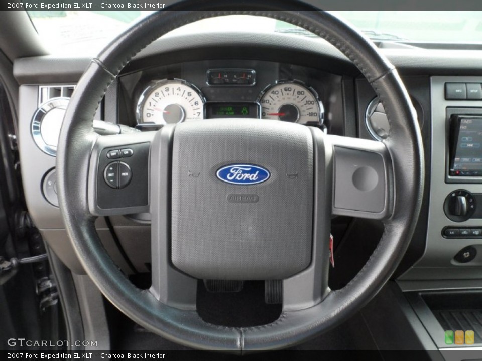 Charcoal Black Interior Steering Wheel for the 2007 Ford Expedition EL XLT #59709603