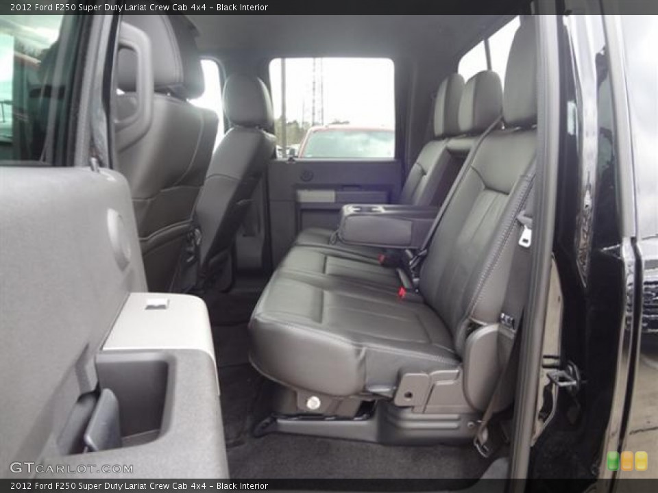 Black Interior Photo for the 2012 Ford F250 Super Duty Lariat Crew Cab 4x4 #59710236