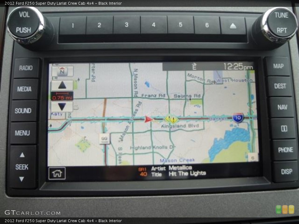 Black Interior Navigation for the 2012 Ford F250 Super Duty Lariat Crew Cab 4x4 #59710278