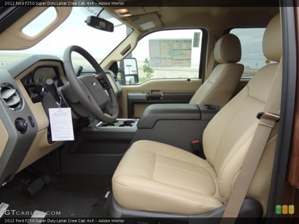 Adobe Interior Photo for the 2012 Ford F250 Super Duty Lariat Crew Cab 4x4 #59710473