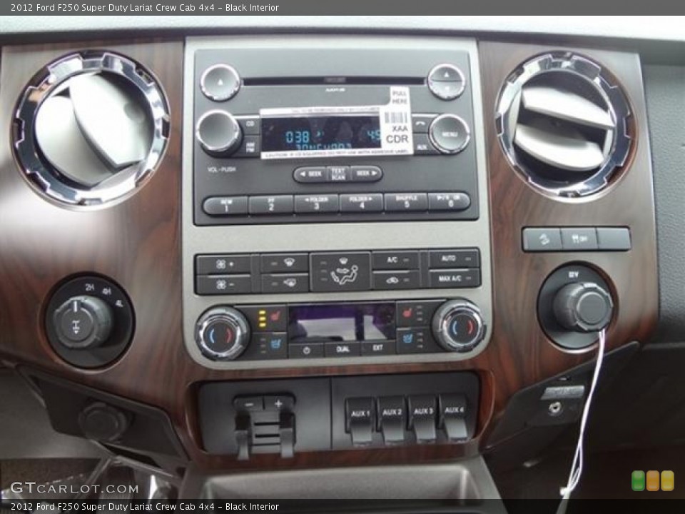 Black Interior Controls for the 2012 Ford F250 Super Duty Lariat Crew Cab 4x4 #59710737