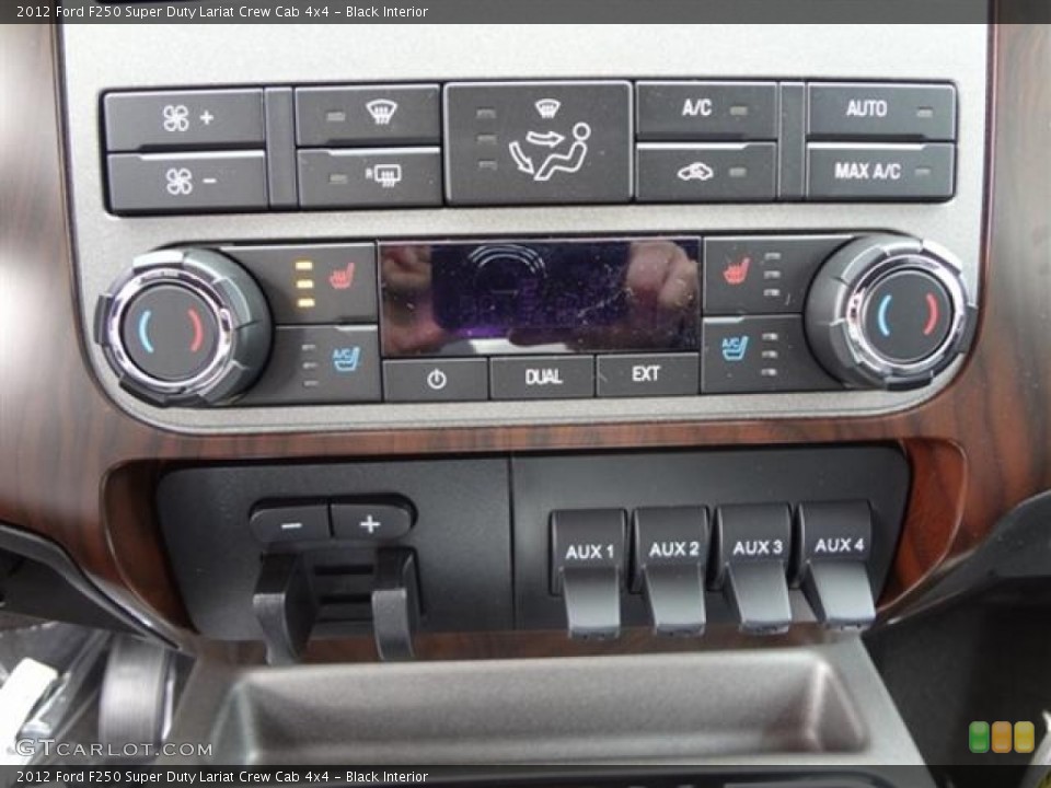 Black Interior Controls for the 2012 Ford F250 Super Duty Lariat Crew Cab 4x4 #59710746