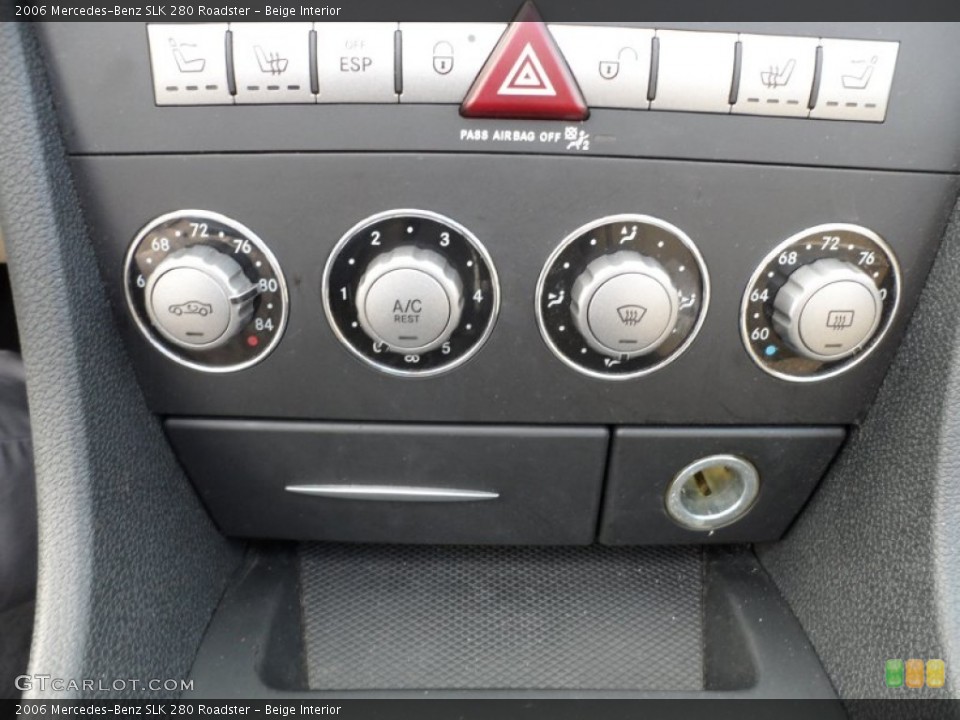 Beige Interior Controls for the 2006 Mercedes-Benz SLK 280 Roadster #59710914