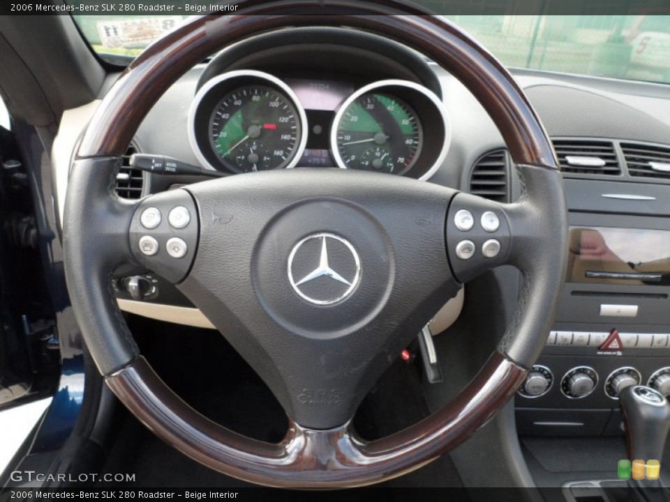 Beige Interior Steering Wheel for the 2006 Mercedes-Benz SLK 280 Roadster #59710929