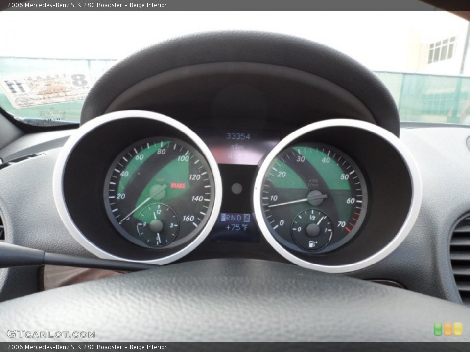 Beige Interior Gauges for the 2006 Mercedes-Benz SLK 280 Roadster #59710938