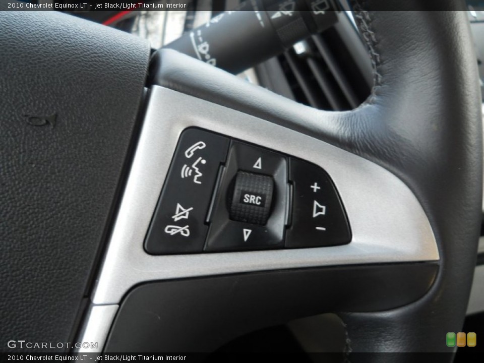 Jet Black/Light Titanium Interior Controls for the 2010 Chevrolet Equinox LT #59712726