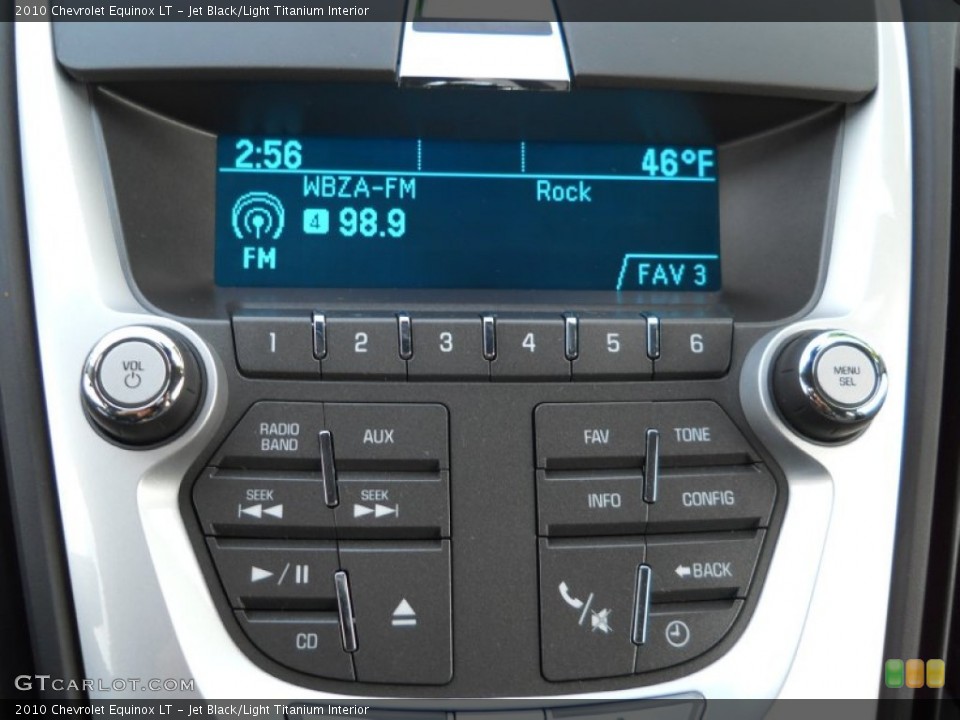 Jet Black/Light Titanium Interior Controls for the 2010 Chevrolet Equinox LT #59712735