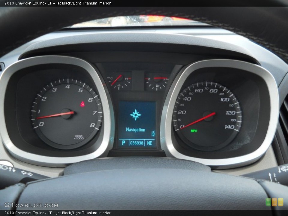 Jet Black/Light Titanium Interior Gauges for the 2010 Chevrolet Equinox LT #59712771