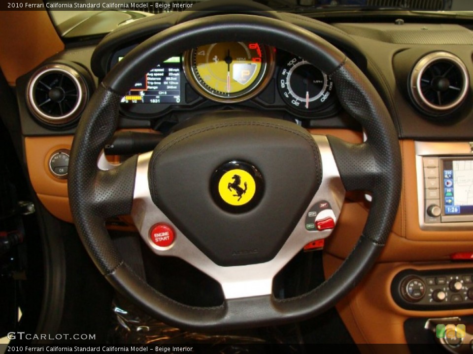 Beige Interior Steering Wheel for the 2010 Ferrari California  #59712927