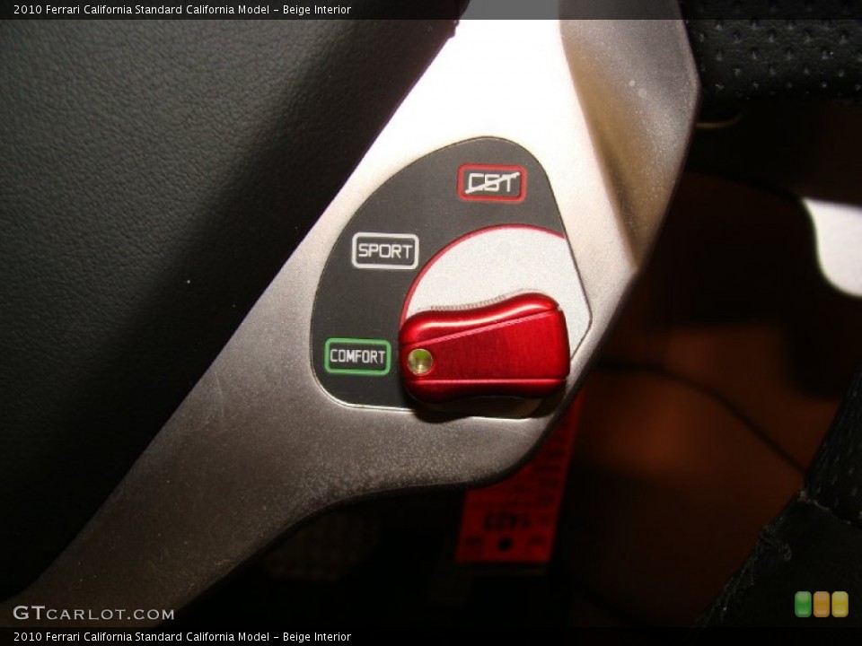 Beige Interior Controls for the 2010 Ferrari California  #59712933