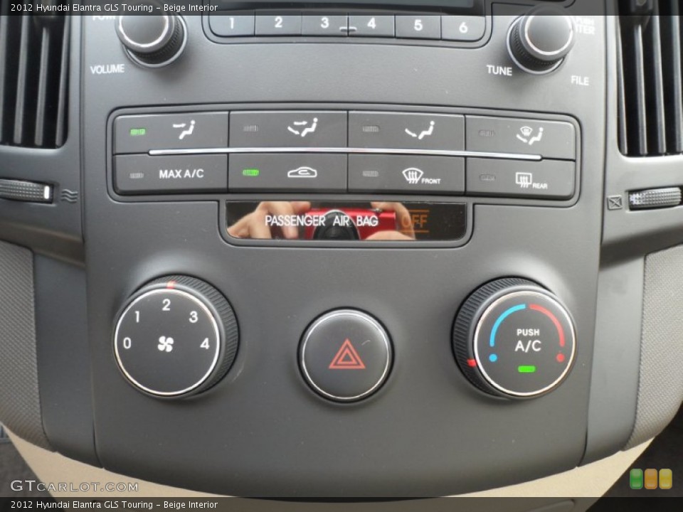 Beige Interior Controls for the 2012 Hyundai Elantra GLS Touring #59713464