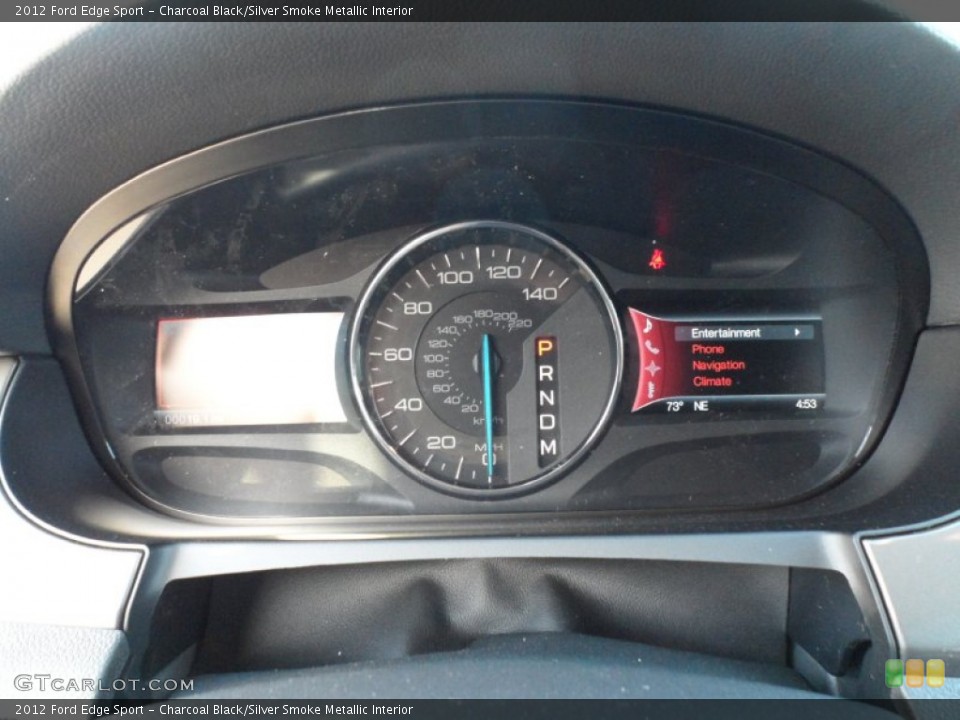 Charcoal Black/Silver Smoke Metallic Interior Gauges for the 2012 Ford Edge Sport #59717091