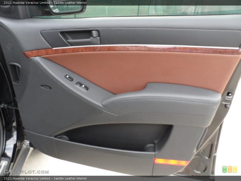 Saddle Leather Interior Door Panel for the 2011 Hyundai Veracruz Limited #59717232