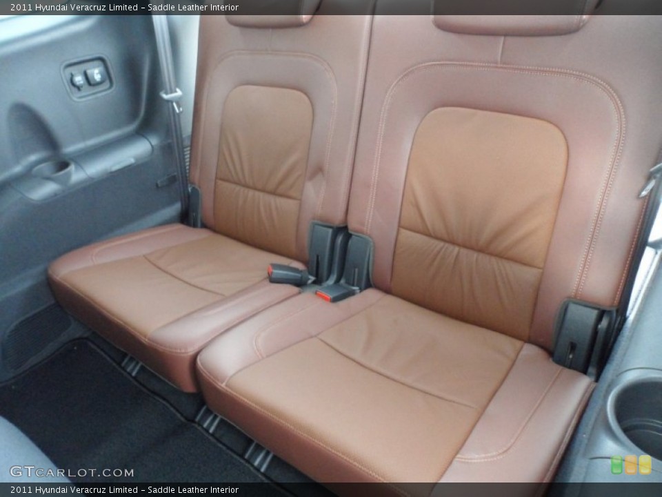 Saddle Leather 2011 Hyundai Veracruz Interiors