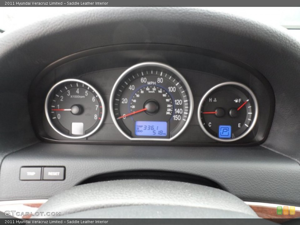 Saddle Leather Interior Gauges for the 2011 Hyundai Veracruz Limited #59717409