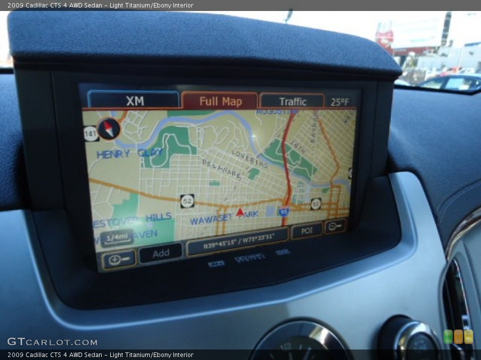 Light Titanium/Ebony Interior Navigation for the 2009 Cadillac CTS 4 AWD Sedan #59717718