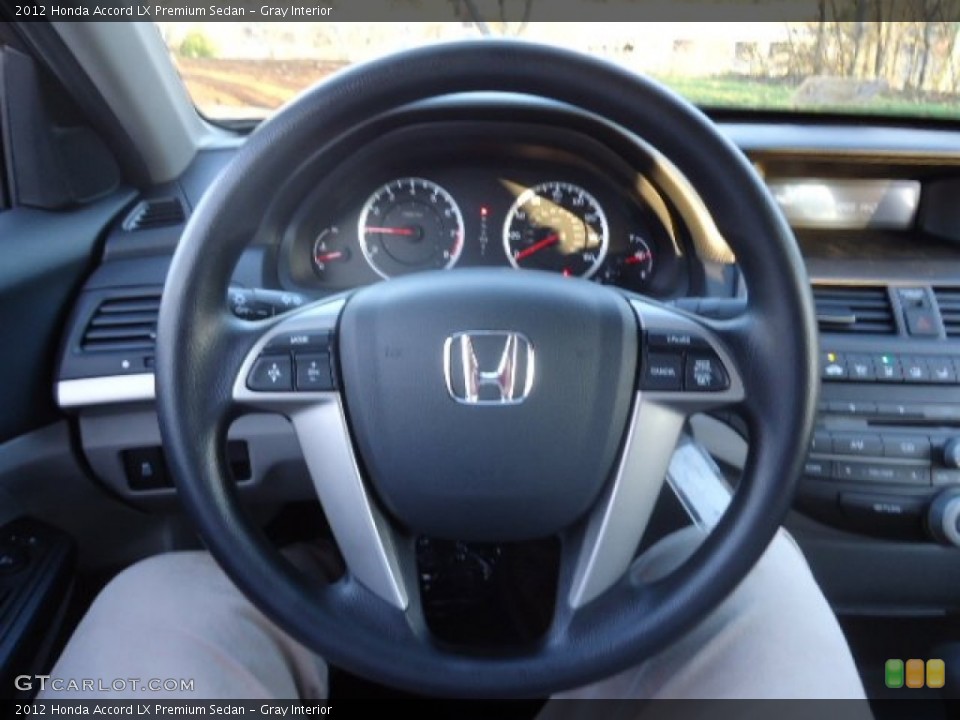 Gray Interior Steering Wheel for the 2012 Honda Accord LX Premium Sedan #59717913