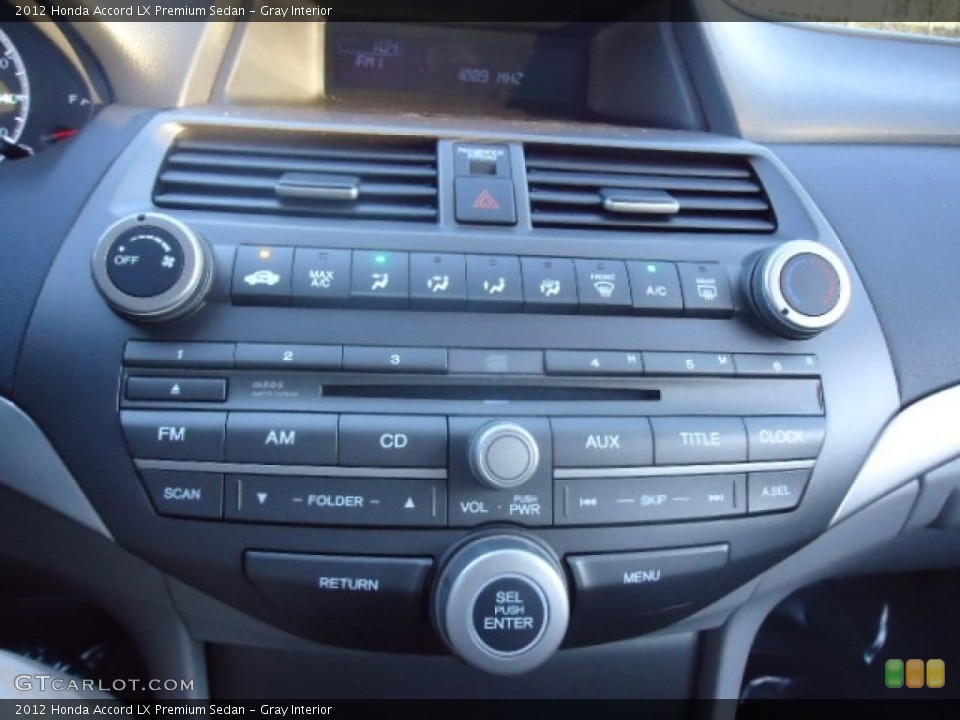 Gray Interior Controls for the 2012 Honda Accord LX Premium Sedan #59717937