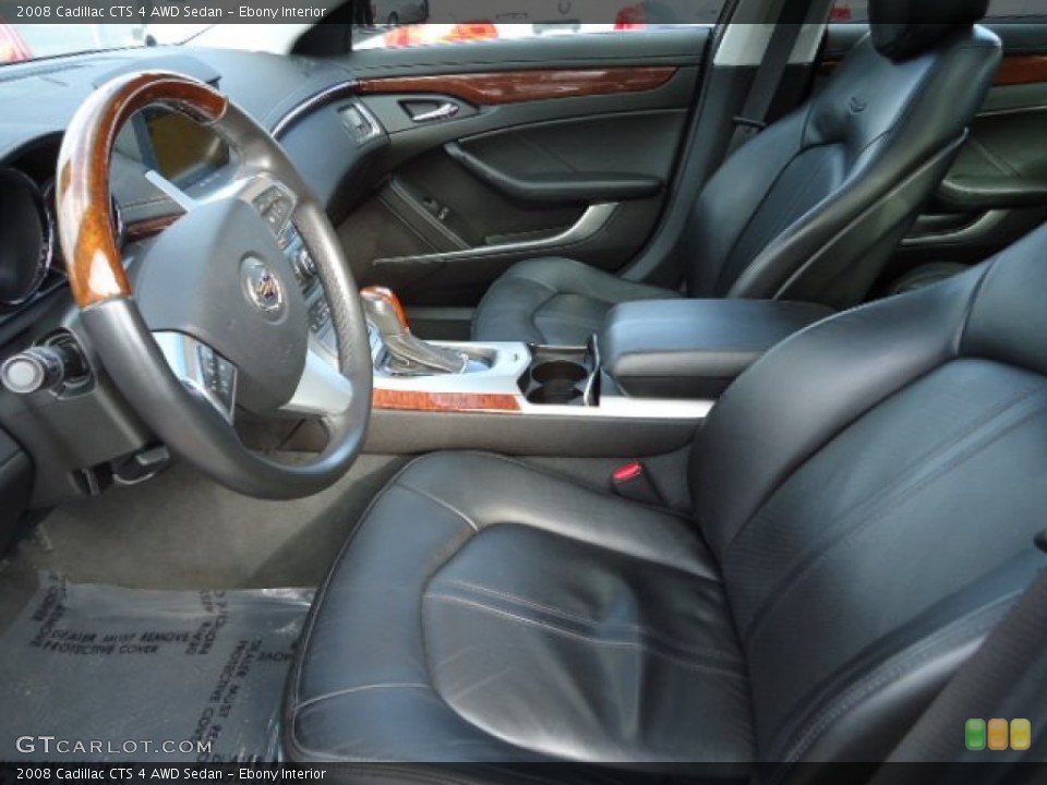 Ebony Interior Photo for the 2008 Cadillac CTS 4 AWD Sedan #59718441