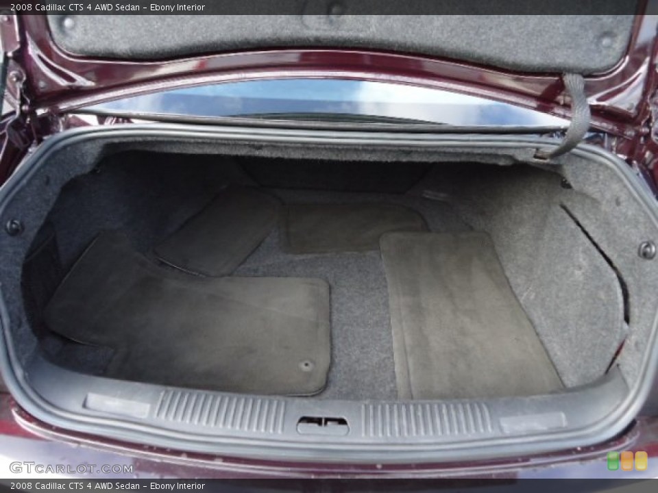 Ebony Interior Trunk for the 2008 Cadillac CTS 4 AWD Sedan #59718516
