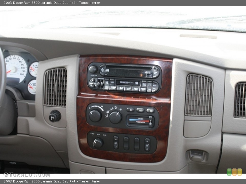 Taupe Interior Controls for the 2003 Dodge Ram 3500 Laramie Quad Cab 4x4 #59719482