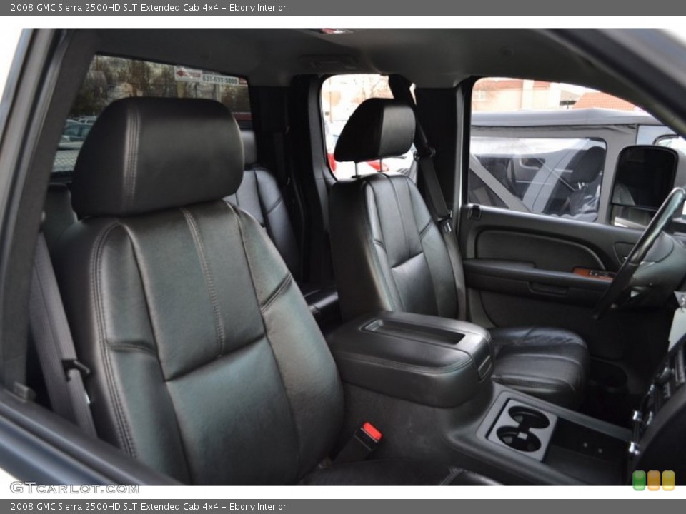Ebony Interior Photo for the 2008 GMC Sierra 2500HD SLT Extended Cab 4x4 #59719581