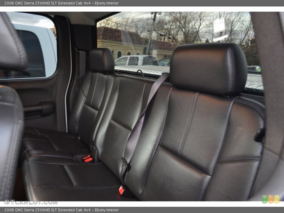 Ebony Interior Photo for the 2008 GMC Sierra 2500HD SLT Extended Cab 4x4 #59719642