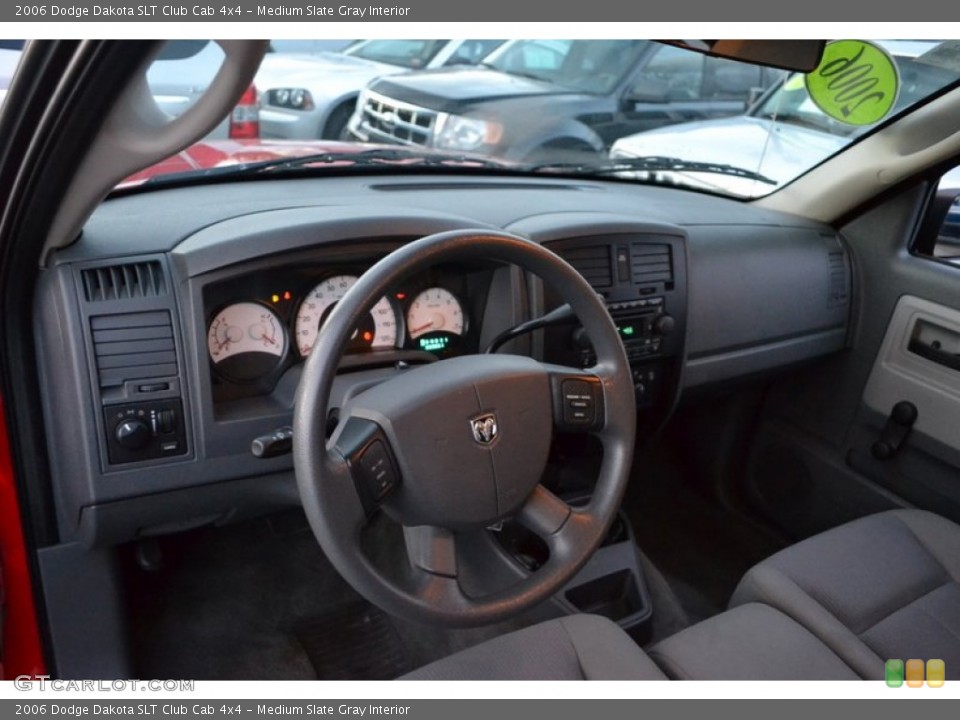 Medium Slate Gray Interior Dashboard for the 2006 Dodge Dakota SLT Club Cab 4x4 #59720166