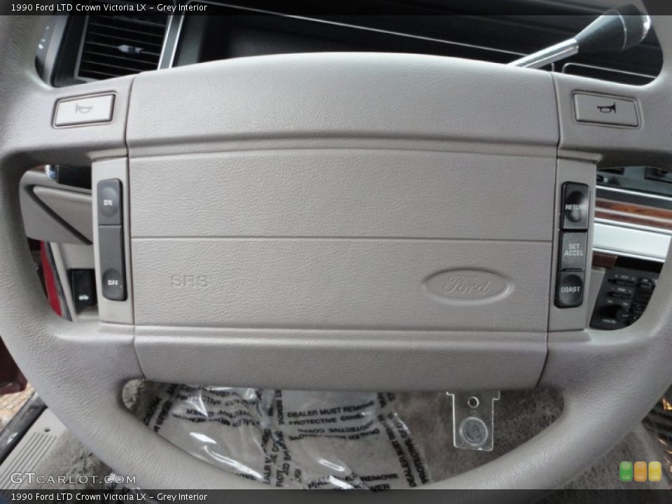 Grey Interior Steering Wheel for the 1990 Ford LTD Crown Victoria LX #59720343