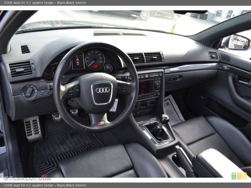 Black/Black Interior Dashboard for the 2008 Audi S4 4.2 quattro Sedan #59721765