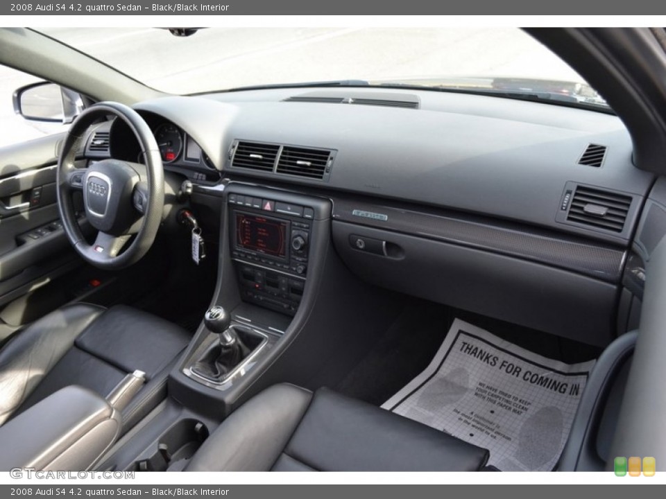 Black/Black Interior Dashboard for the 2008 Audi S4 4.2 quattro Sedan #59721774